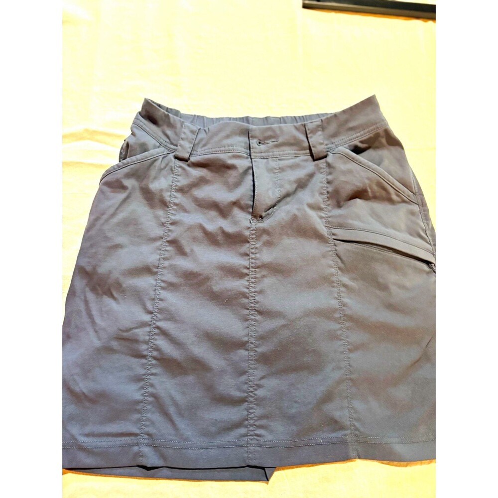 Duluth Womens Gray Dry on the Fly Skort Pockets Stretch Waist Nylon Size 6